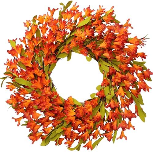 Sggvecsy Artificial Fall Wreath 22 Autumn Decor