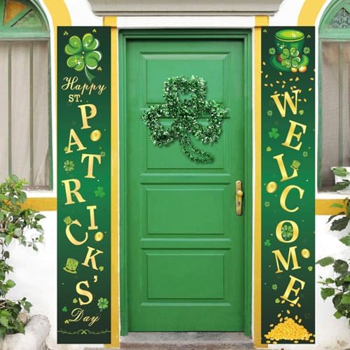 St Patrick Day Shamrock Wreath Frame 2pcs Iron DIY Hoop for Wall and Door Decoration