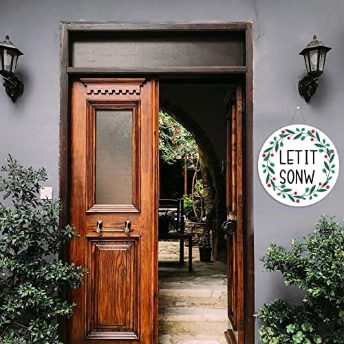 Mutilovely Christmas Welcome Sign for Front Door Decor