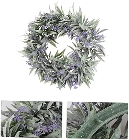 1pc Artificial Lavender Wreath Door Decor