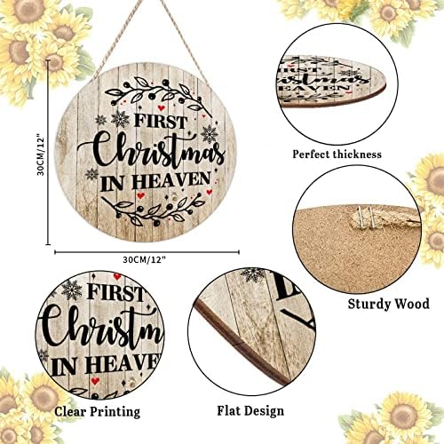 Farmhouse Door Hanger Funny Wood Sign Holiday Decor 12x12