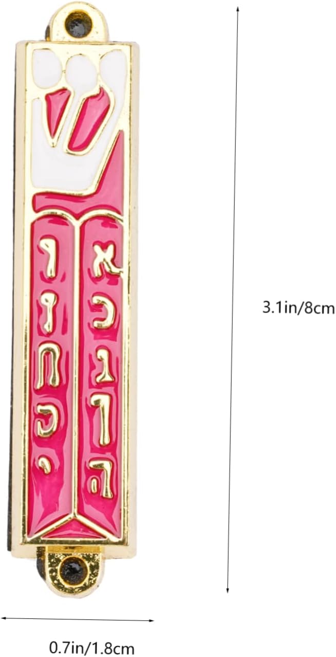Retro Metal Mezuzah Door Decor Judaica Art
