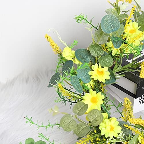 Yellow Daisy Door Hanger Spring Wreath for Front Door