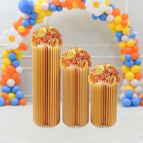 3PCS Foldable Wedding Centerpieces Paper Stands