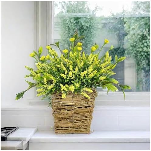 Cream Hydrangea Door Wreath Basket Hanger 1