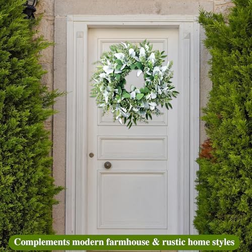 26 Inch Eucalyptus Front Door Wreath for All Seasons