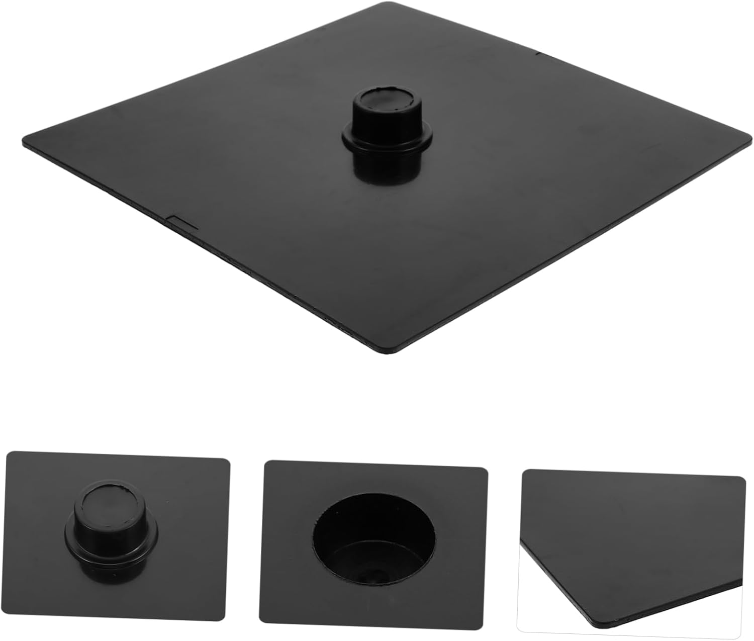 Hand Casting Mold Base Black Square Stand for Display and Crafting
