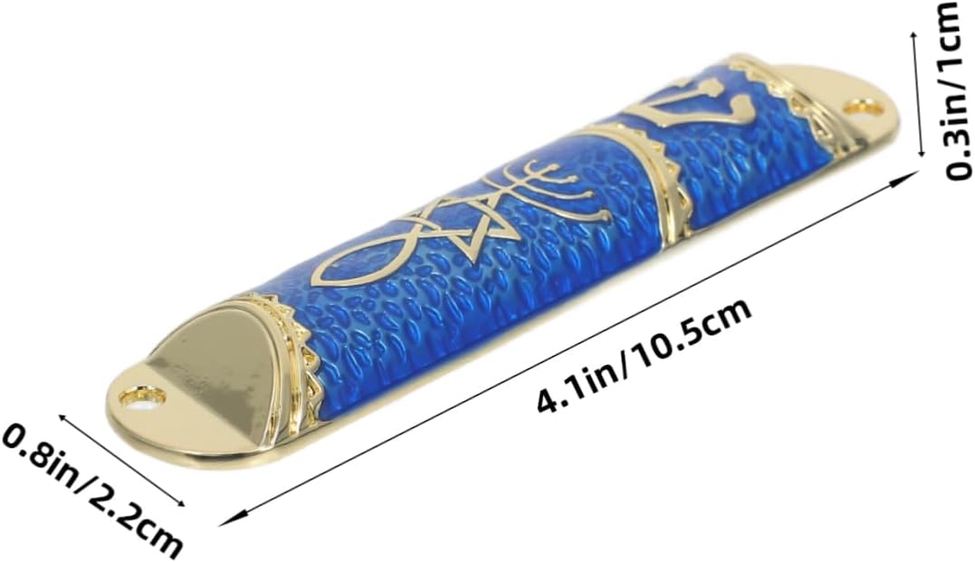 Classic Jewish Mezuzah Scroll Metal Door Frame Decor