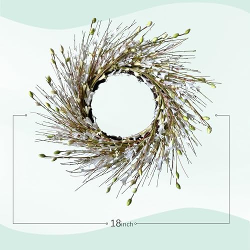 Bibelot 18inch Artificial Forsythia Flower Wreath
