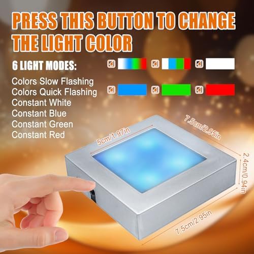 LED Light Base for Crystal 3D Glass Art Multicolor Display Stand Pedestal