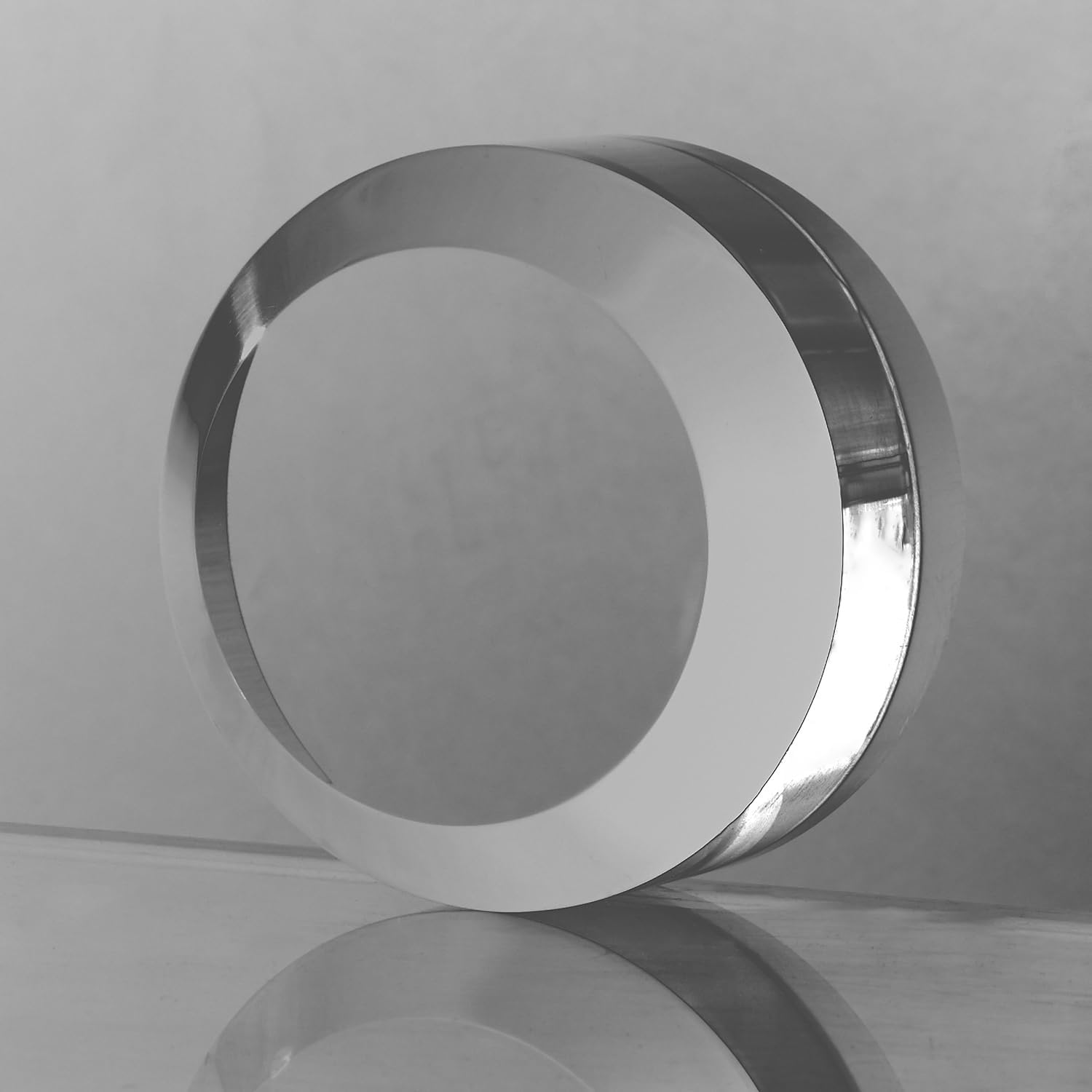 CiaoHER 2in Acrylic Display Block Clear Round Pedestal Stand