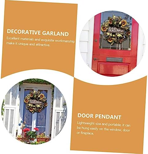 Festive Door Wreath Home Decor Garland
