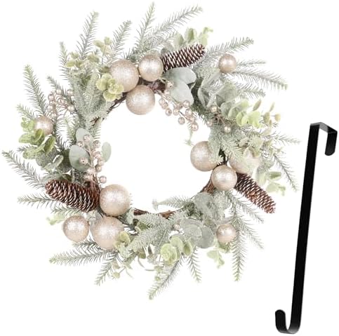 Super Holiday 19 Inch Champagne Christmas Wreath