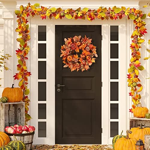 Sggvecsy 20 Autumn Front Door Wreath