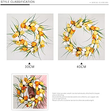 Door Hanger Wall Wreath Rustic Rattan Garland Decoration for Front Door Home Fence