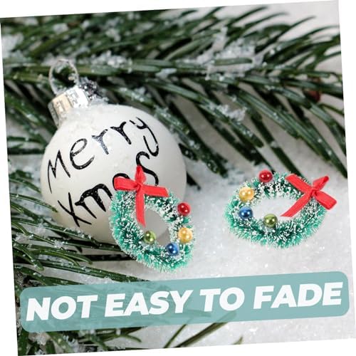 10pcs Christmas Wreath for Front Door and Window Hanging