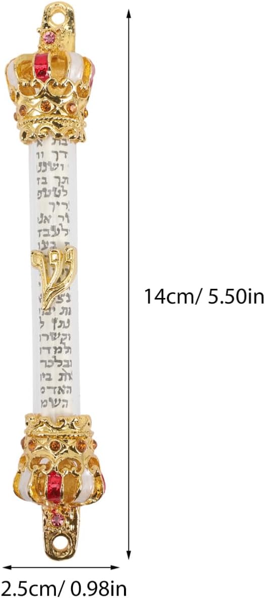HOMOCONO Mezuzah Door Ornament Metal Scroll Decor