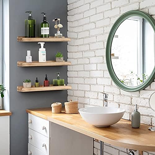 Floating Shelves for Wall 169 Inch Rustic Wood Ledge Set of 3