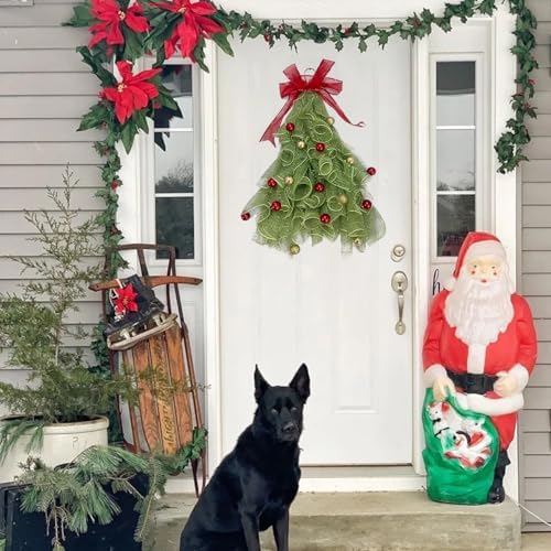 Handmade Silk Christmas Wreath for Front Door 1