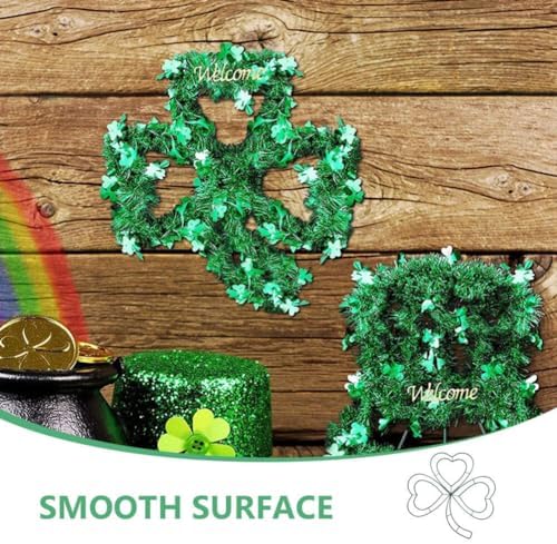 IMIKEYA 2pcs Metal Wire Wreath Frame for St Patricks Day