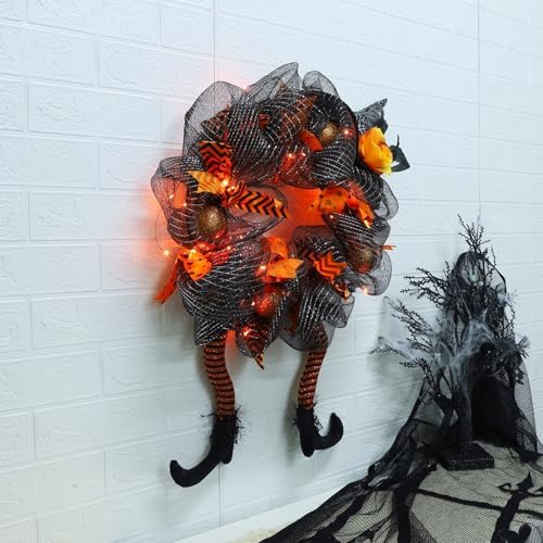 Yosager Halloween Wreath with LED Lights