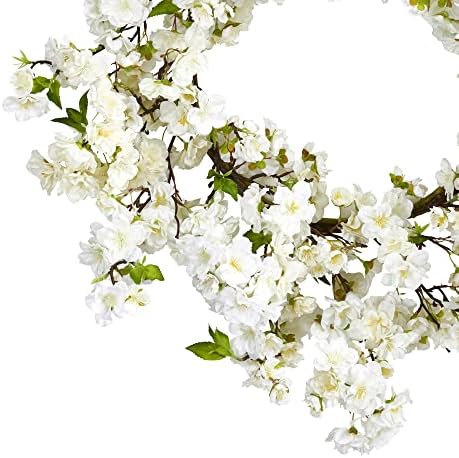 Nearly Natural 24 Inch Artificial Cherry Blossom Wreath