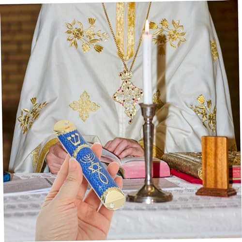 GLEAVI Classic Metal Mezuzah Door Decor Jewish Scroll Catholic Accent