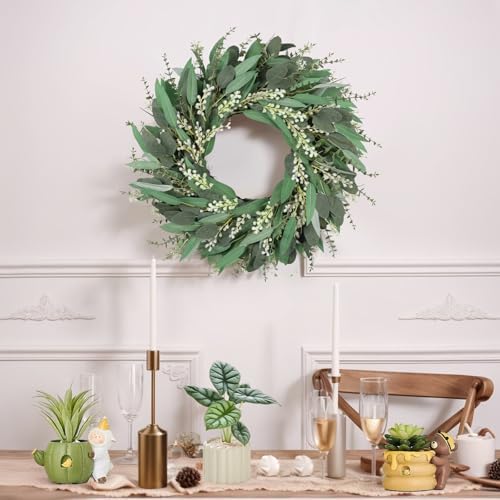 26 Inches Large Eucalyptus Wreath for Front Door