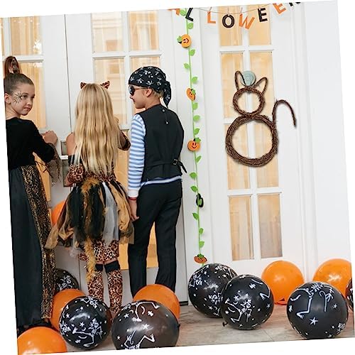 Cabilock Cat Wreath Halloween DIY Decor for Doors and Walls