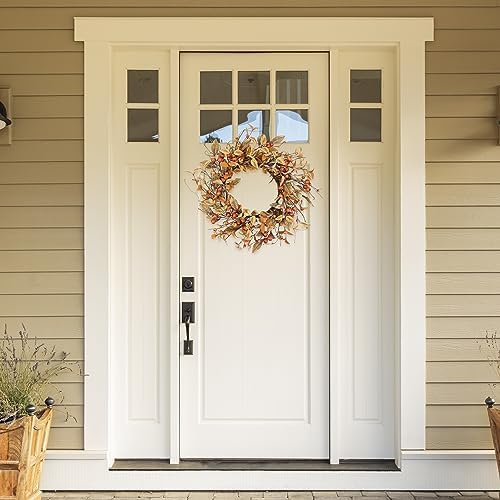 YNYLCHMX 18 Fall Wreath for Front Door