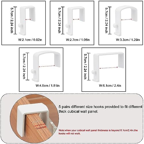 Acrylic Hanging Bedside Shelf - Clear Storage Organizer for Cubical Panels