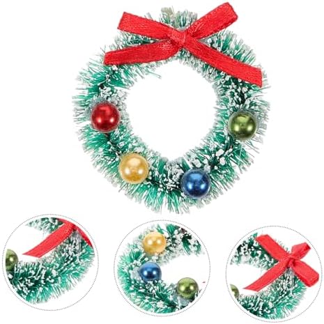 10pcs Christmas Wreath for Front Door and Window Hanging