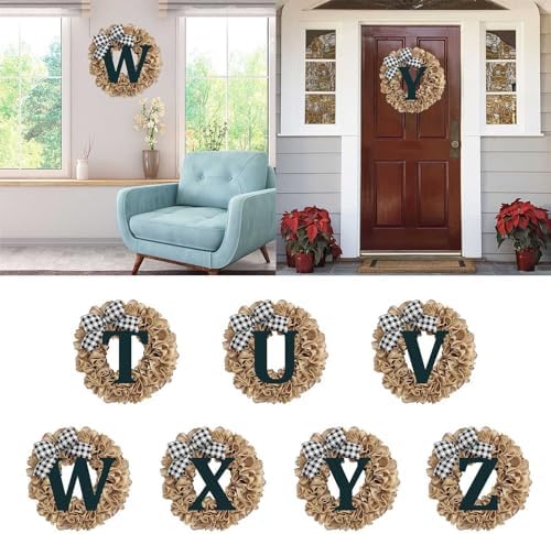 Unique Last Name Year Round Front Door Wreath 1