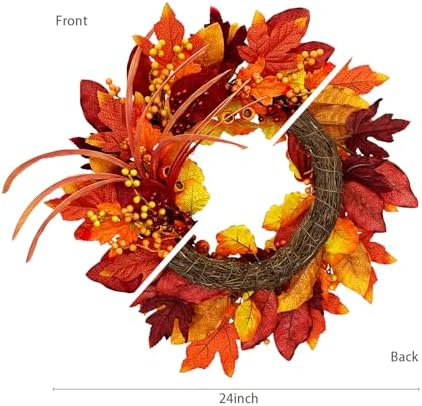 Fall Wreaths for Front Door Autumn Decor