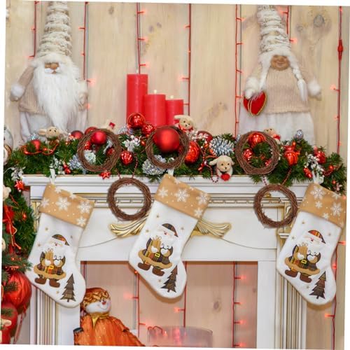 15 inch Rattan Wreath Set 10 pcs Dried Vine Door Hanger Home Decor