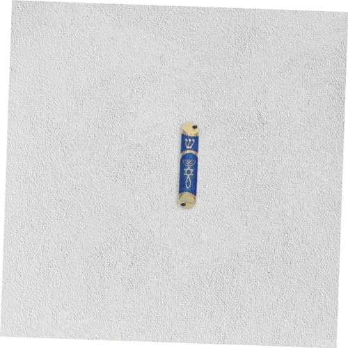 Metal Mezuzah Case with Door Scroll and Bible for Home Decor