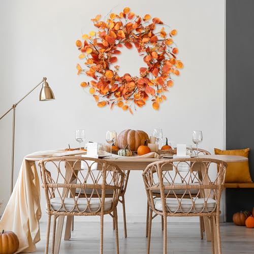 Sggvecsy Fall Wreath 20 Inch Autumn Decor for Front Door