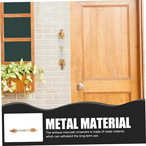 Cabilock Metal Mezuzah Door Crown Jewish Decor