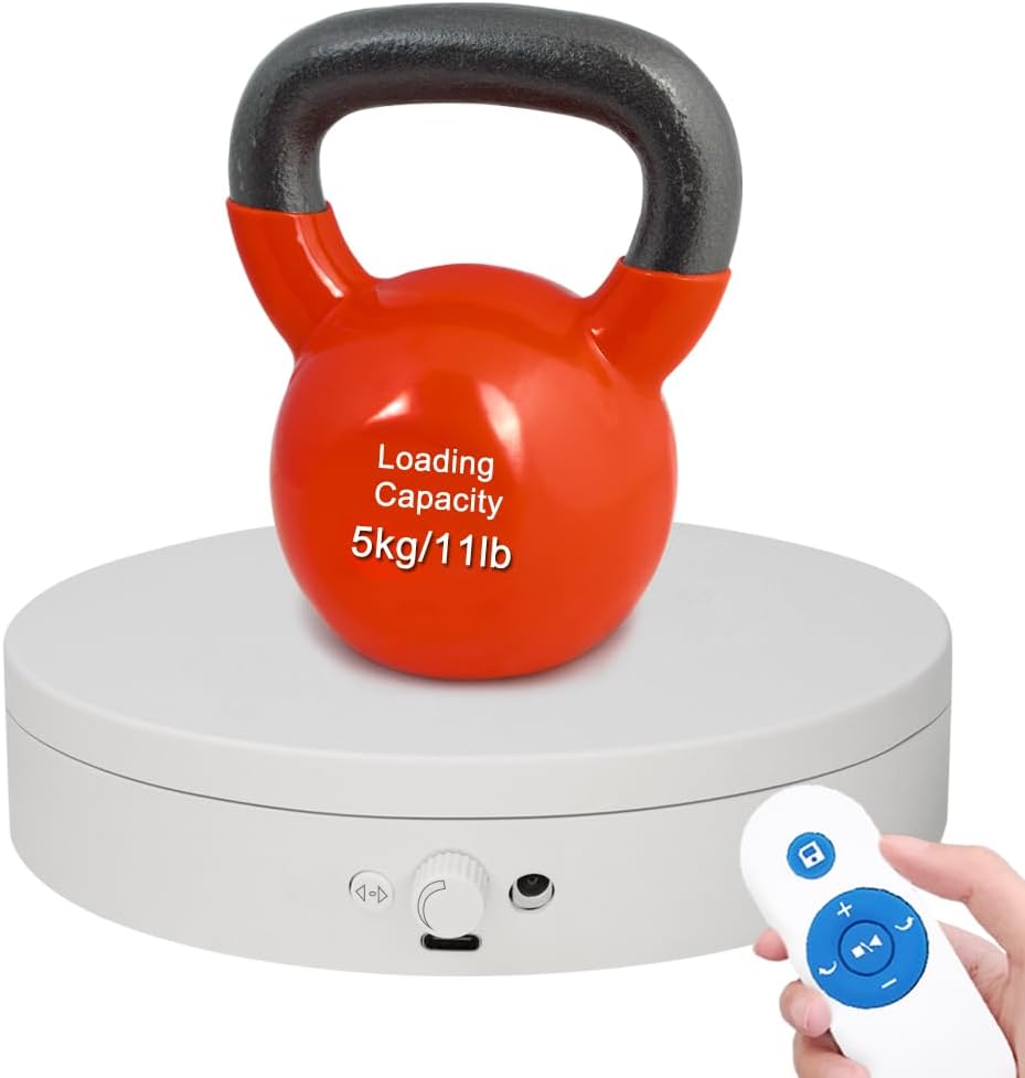 ComXim Motorized Rotating Display Stand with Knob and Remote