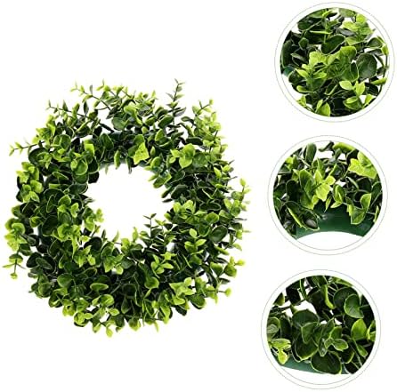 MAGICLULU Eucalyptus Leaf Wreath Door Hanger Modern Farmhouse Decor