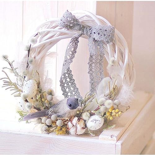2Pcs Grapevine Wreaths DIY Willow Woven Decor for Holidays