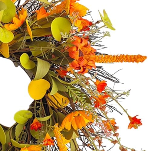 Generic Fall Harvest Wreath Door Hanger for Seasonal Home Decor 1