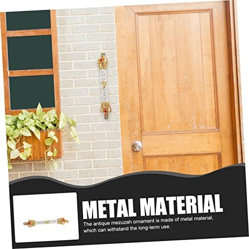 PRETYZOOM Delicate Metal Mezuzah Vintage Style Door Decor
