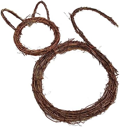 Cat Shape Hanging Wreath Halloween Decor for Doors and Windows