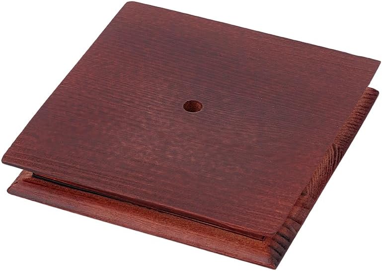 AHANDMAKER Wooden Display Pedestal Base - Brown