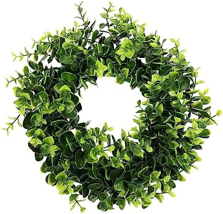MAGICLULU Eucalyptus Leaf Wreath Door Hanger Modern Farmhouse Decor