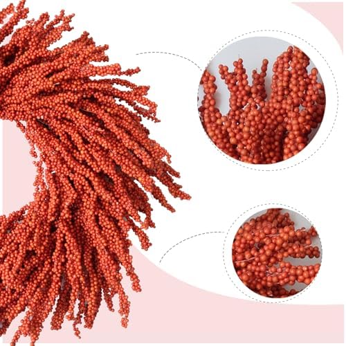 26 Inch Fall Wreath with Orange Berries for Front Door
