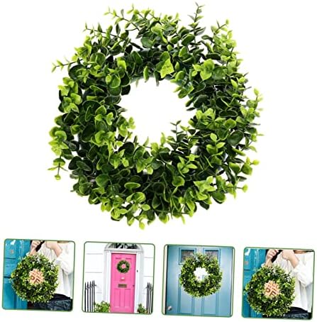 MAGICLULU Eucalyptus Leaf Wreath Door Hanger Modern Farmhouse Decor