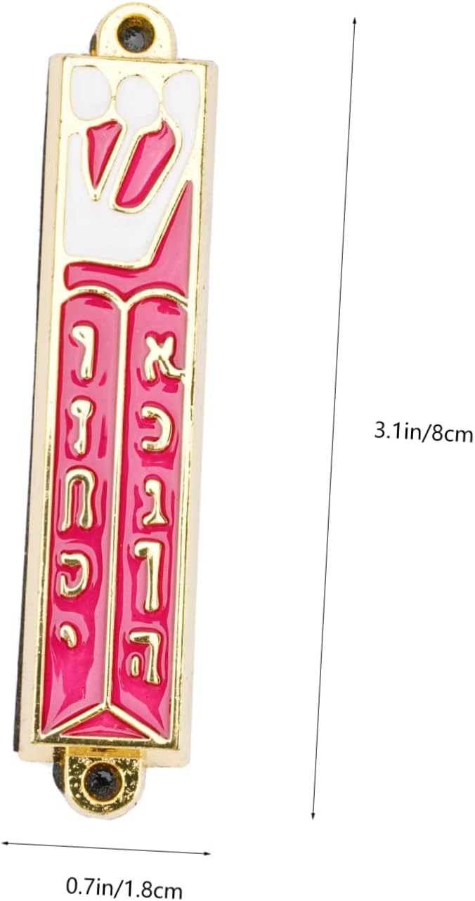 Retro Metal Mezuzah Plaque Decorative Blessing for Door Home Decor