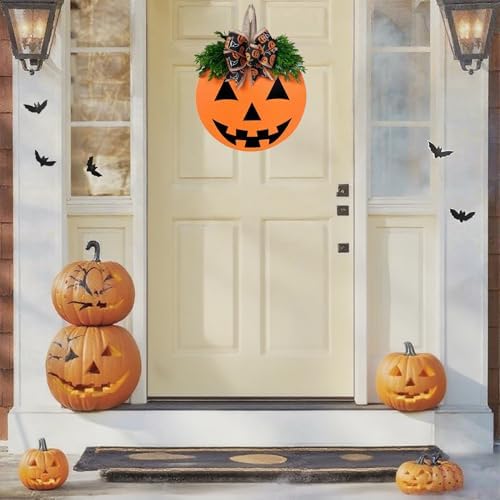 Cute Halloween Wreath Door Decor Sign